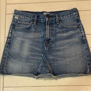 Citizens of Humanity denim mini skirt. Size 24.  Great condition!
